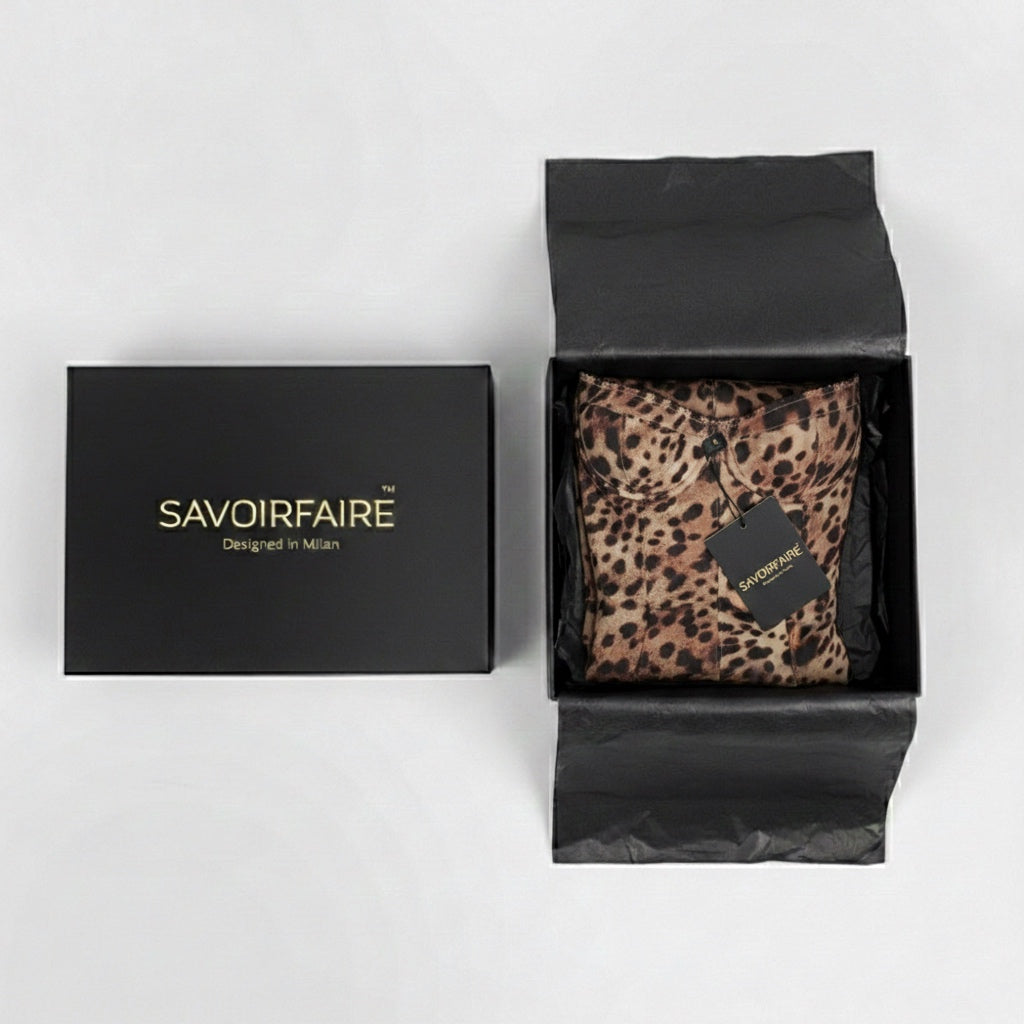 Vestito Slim Leopardato