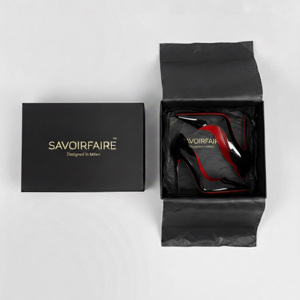 Tacco Spillo Ondulato Nero 