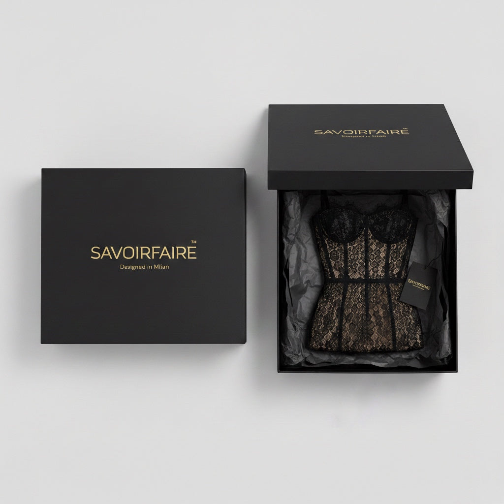 Vestito Pizzo Nero Imperiale